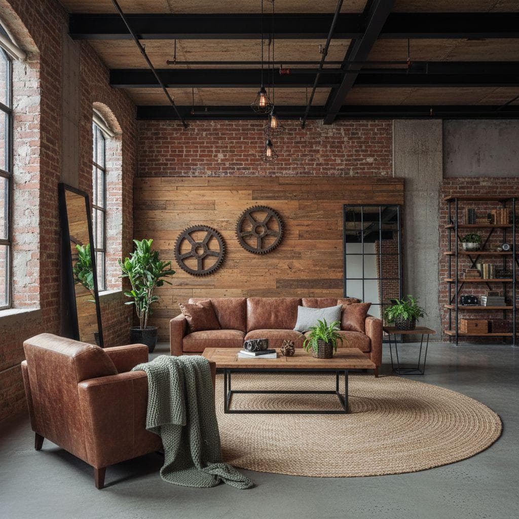 Industrial interior design style preview